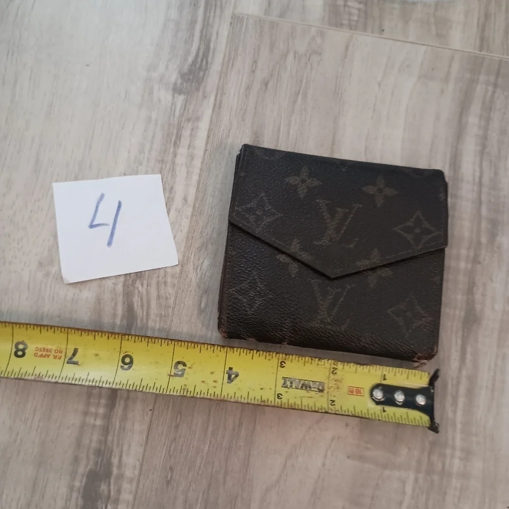 Louis-Vuitton Bifold Wallet Brown Authentic